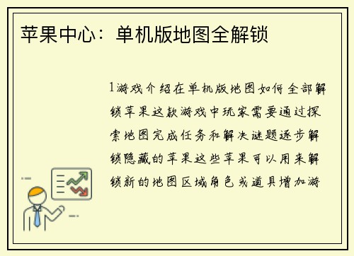 苹果中心：单机版地图全解锁